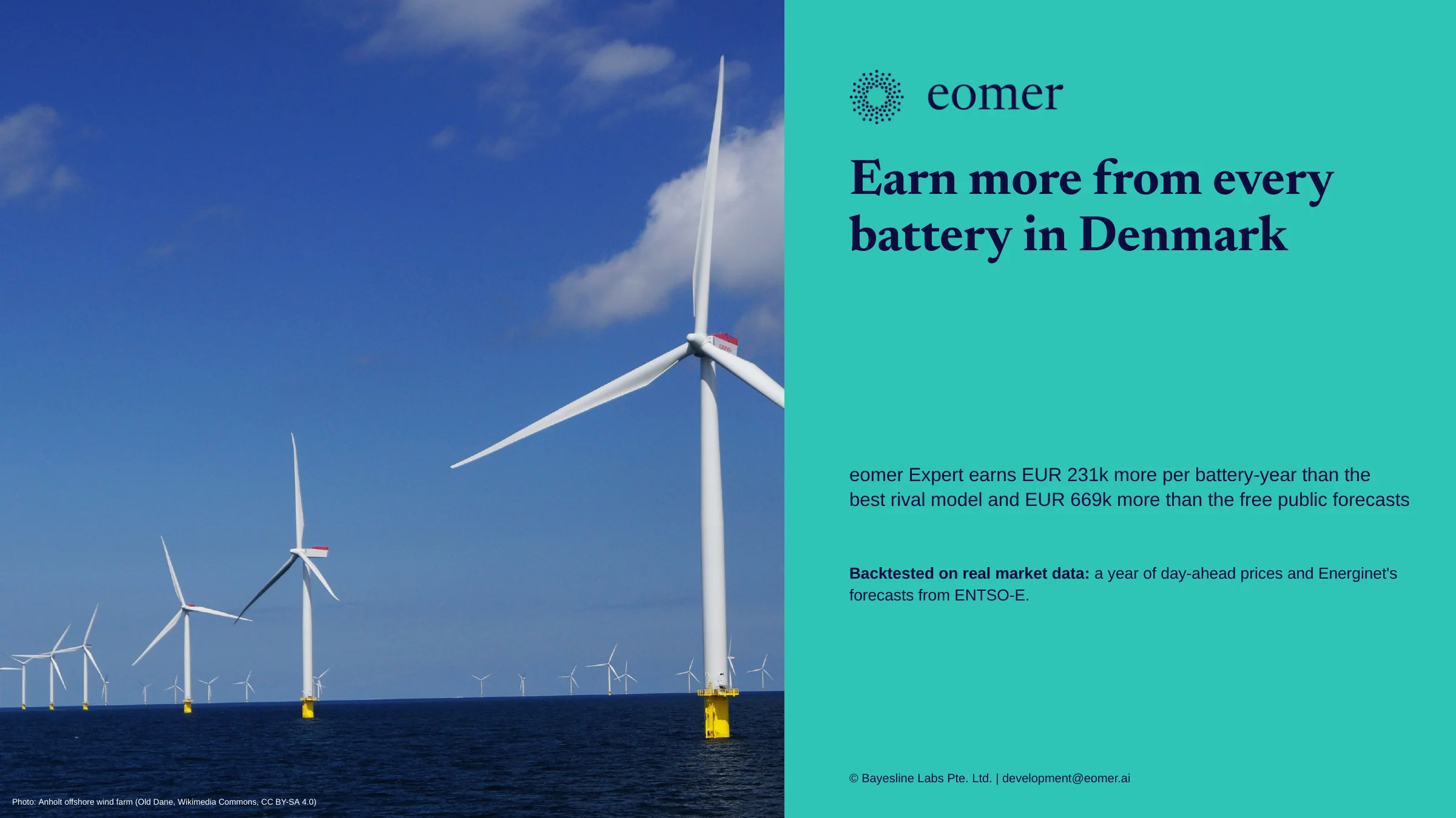 Schedule batteries in Denmark before the day-ahead auction, slide 1